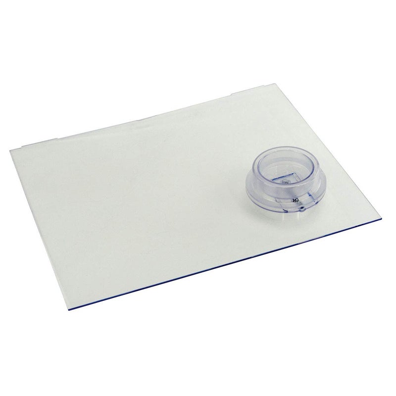Lippert Components Lippert Replacement RV Screen Door Slider Panel with Push-Down Knob Opener, No Assembly, Easy Installation, Made from Durable Plastic - 239061, White - Image 1